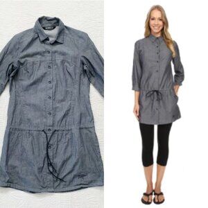 Arc’teryx - Blanchard Chambray Tunic Top Mini Dress | Blue / Gray | Size Medium